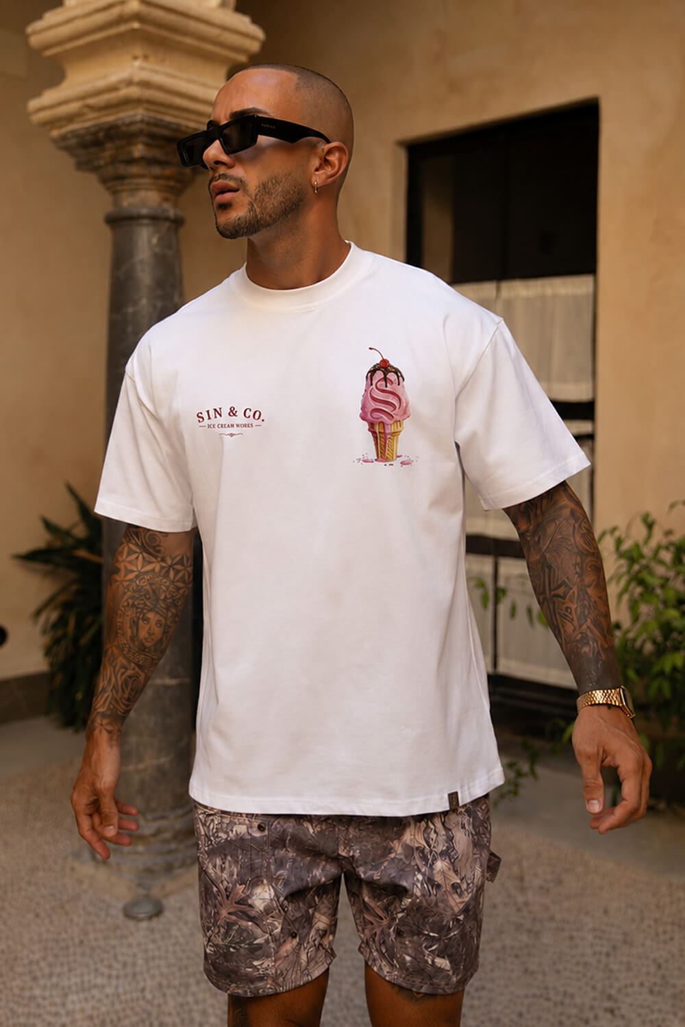 Ice Cream Co Tee - White