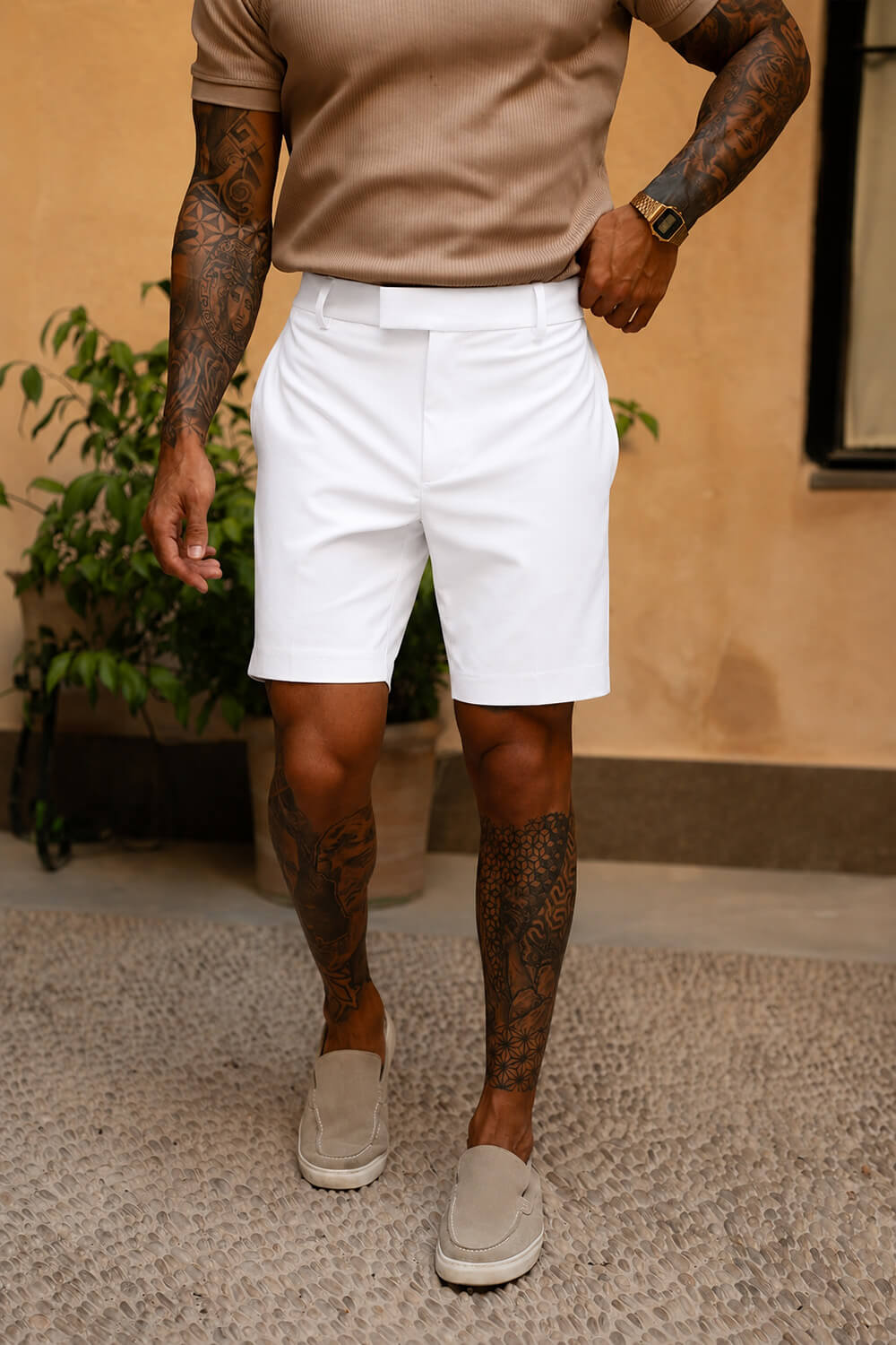 Ravello Tailored Shorts - White