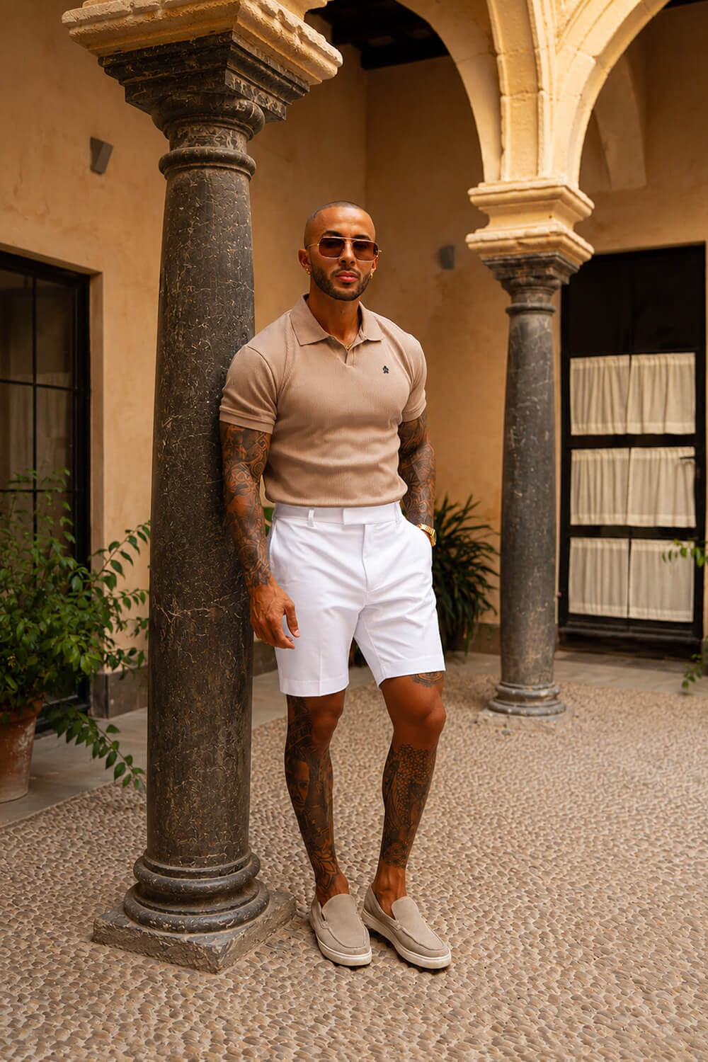 Ravello Tailored Shorts - White