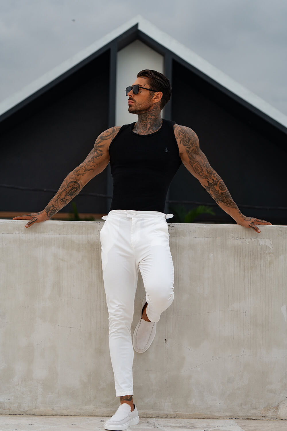 Pantalones chinos Sanremo - Blancos