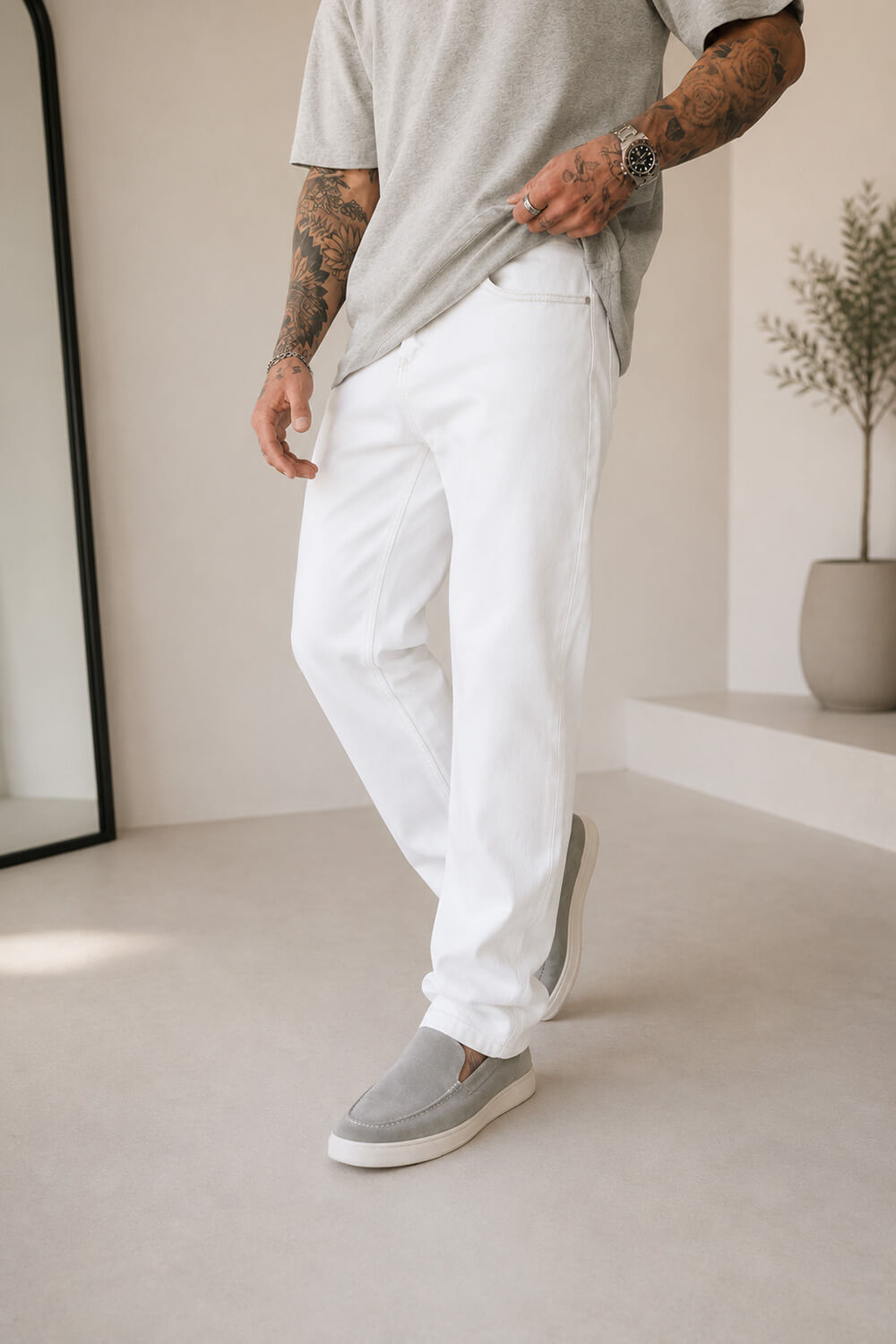 Solara Luxe Jeans - White