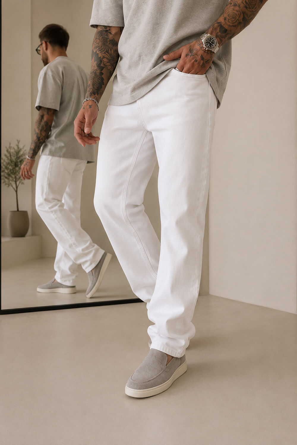 Solara Luxe Jeans - White
