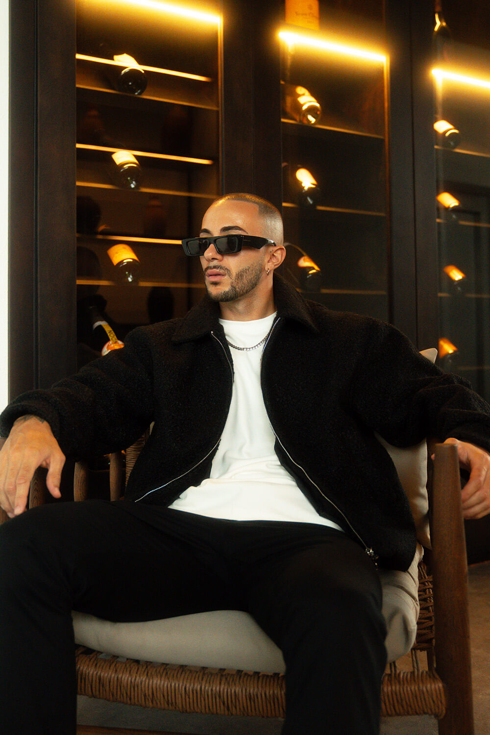 Borg Coach Jacket - Black