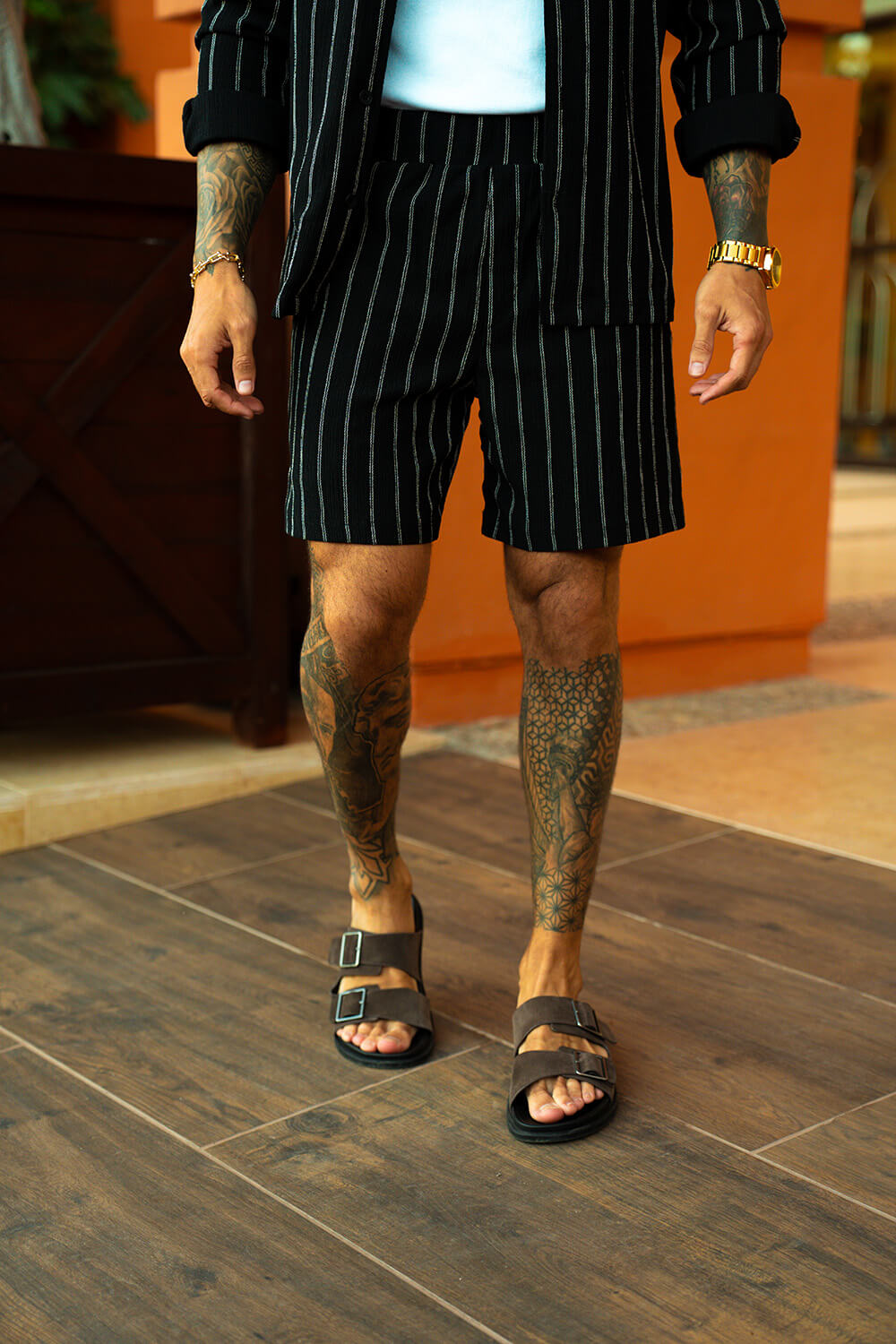 Costa Pelle Shorts - Black