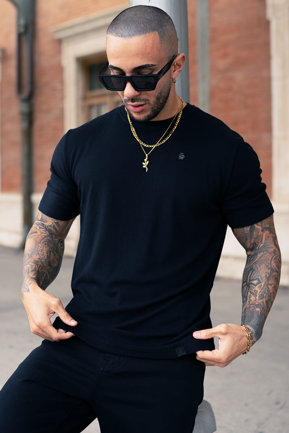 Luxe Knit Tee - Black