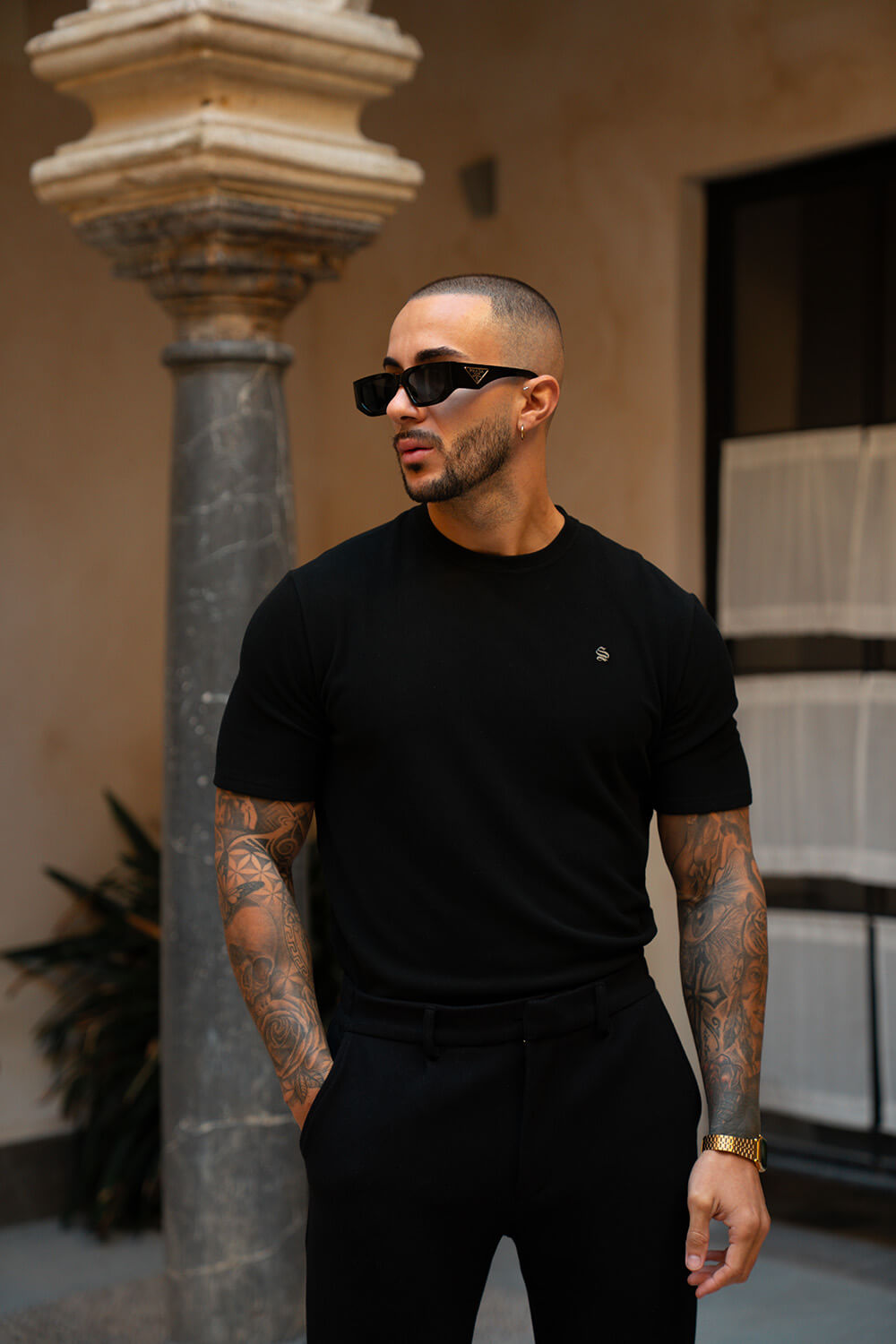 Luxe Knit Tee - Black