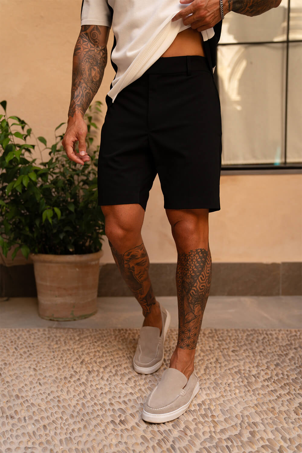 Ravello Tailored Shorts - Schwarz