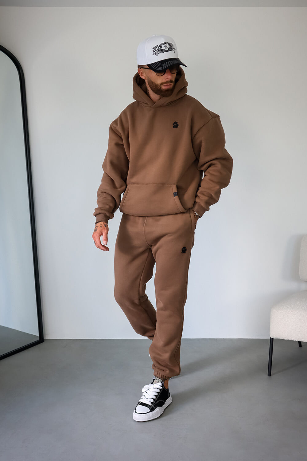 Core Luxe Hoodie - Brown