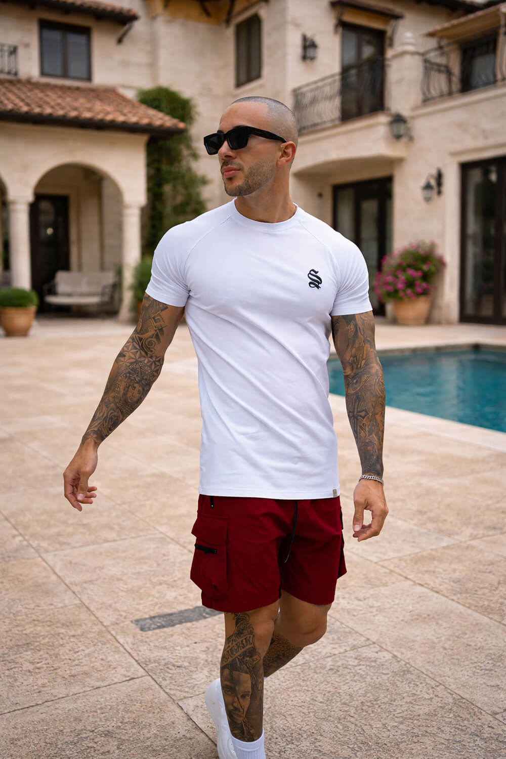 Raptor Cargo Shorts - Burgundy