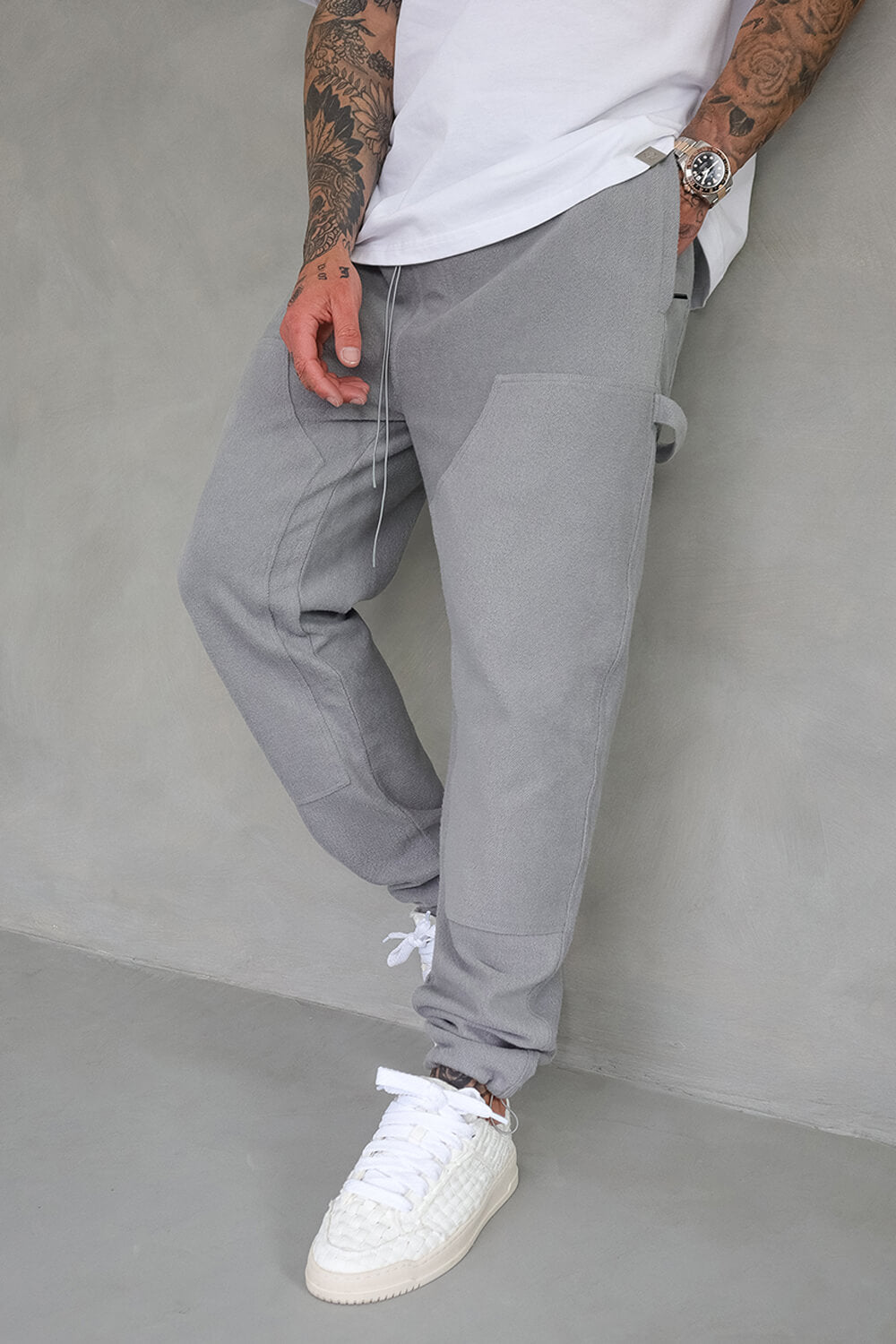 Brushed Carpenter Joggers - Grey