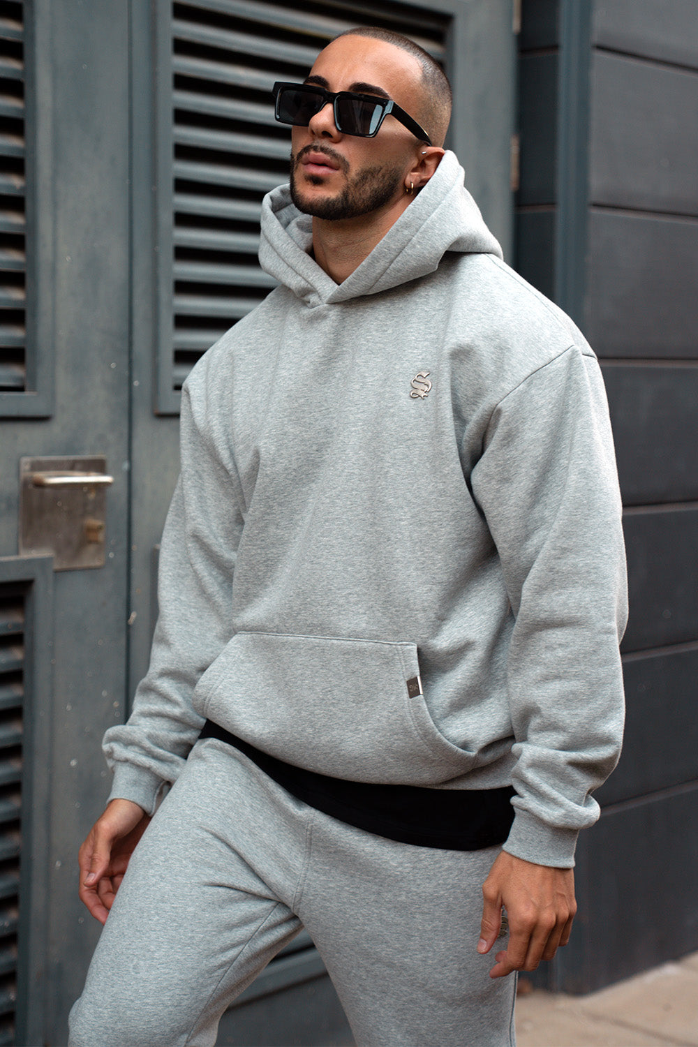 Core Luxe Hoodie - Grey Marl