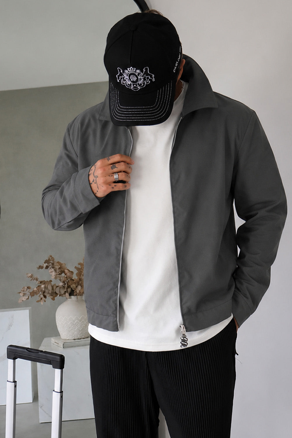 Harrington Jacket - Grey