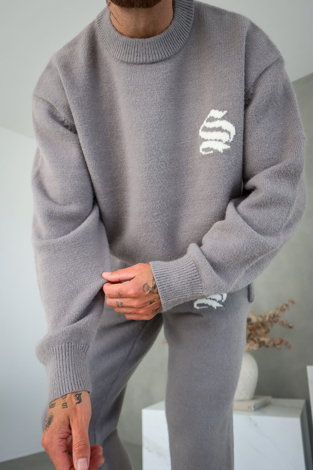 Palais Knitted Sweater - Grey