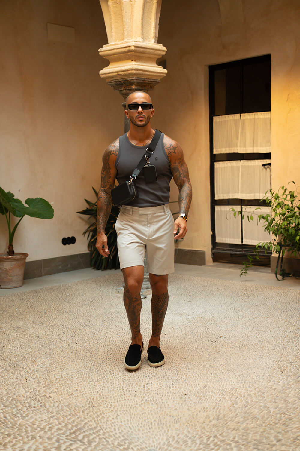 Ravello Tailored Shorts - Grey