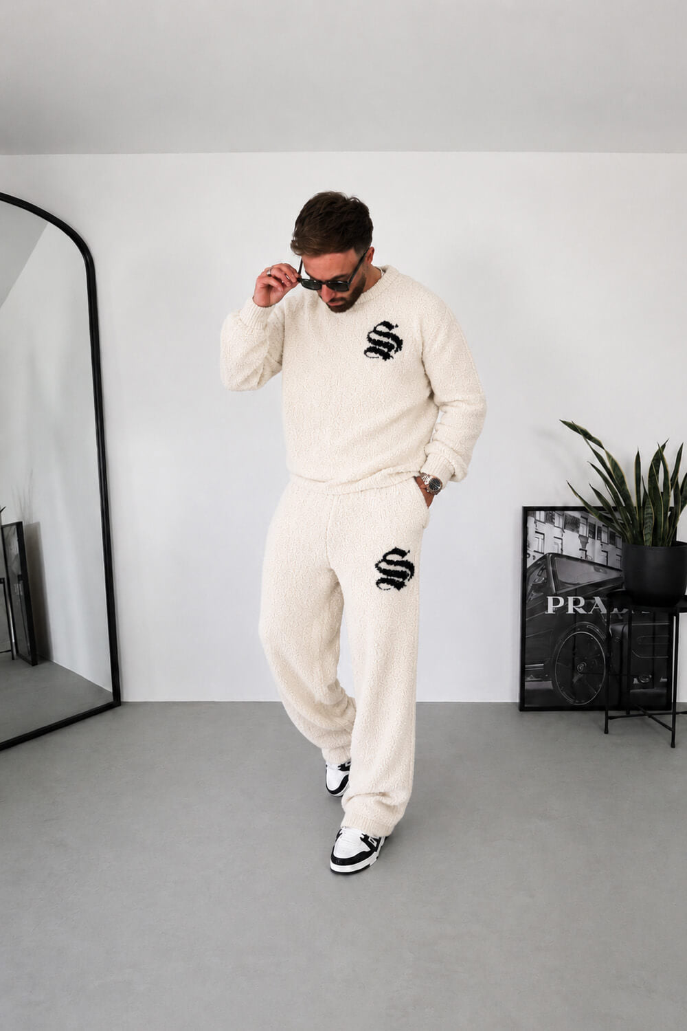 Emblem Knitted Sweater - Off White