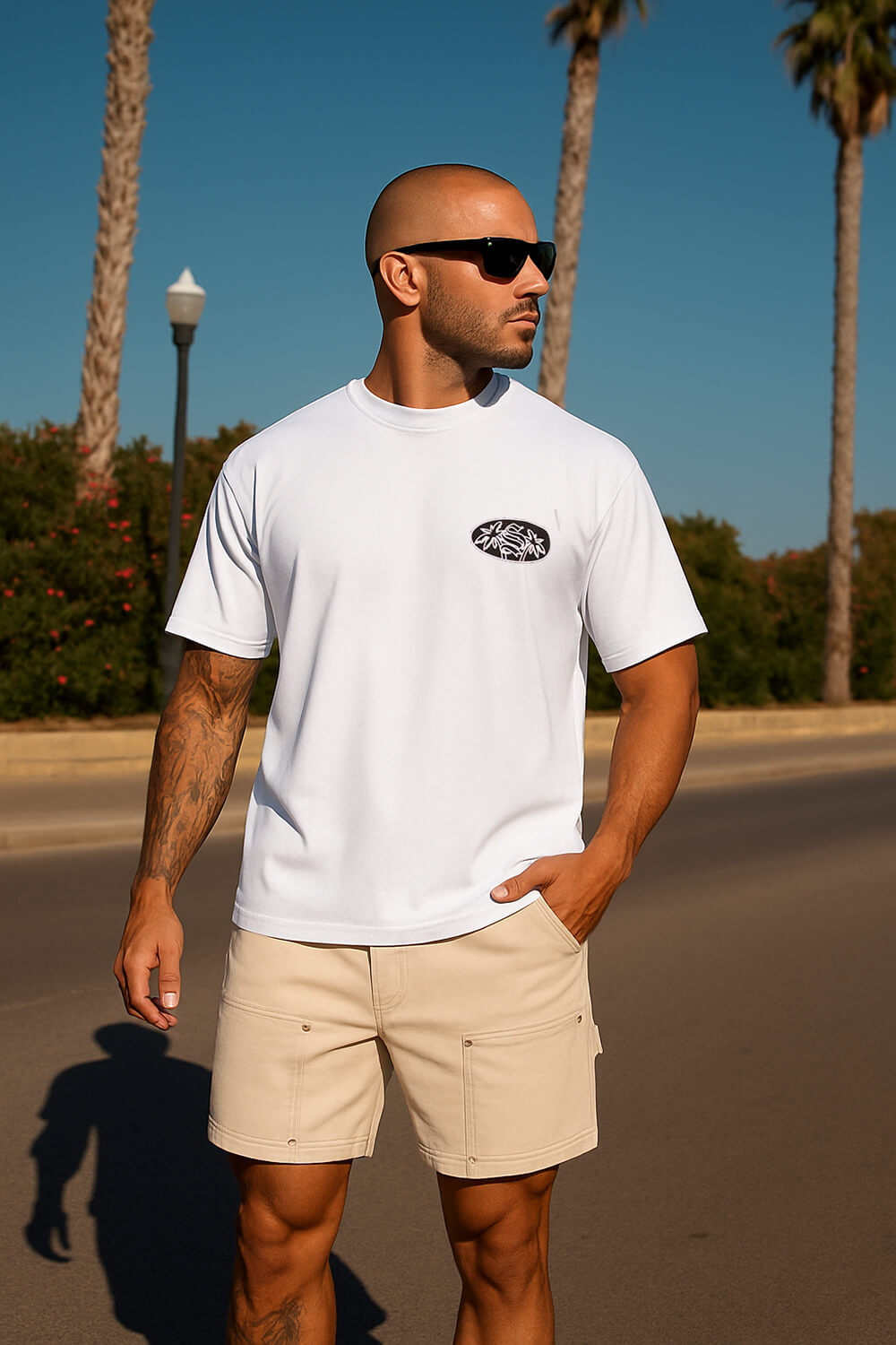 Carpenter Denim Shorts - Sand