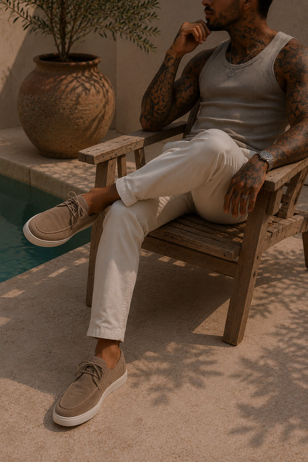 Deck Shoe - Taupe