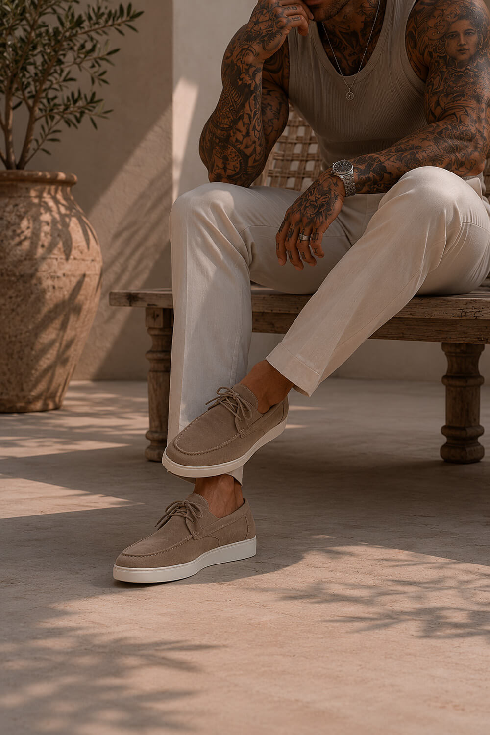 Deck Shoe - Taupe