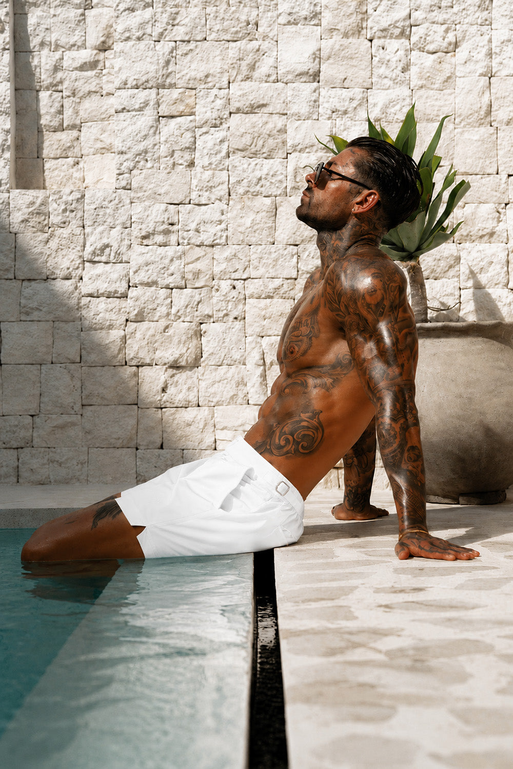 Amalfi Swim Shorts - White