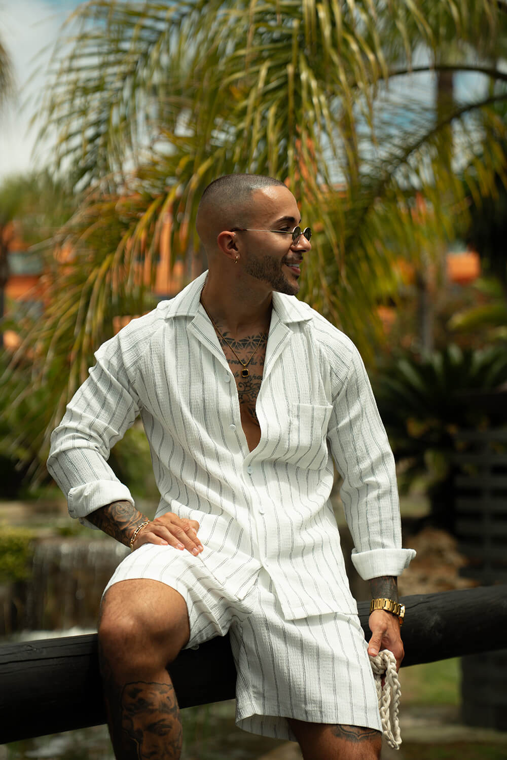Costa Pelle Shorts - White