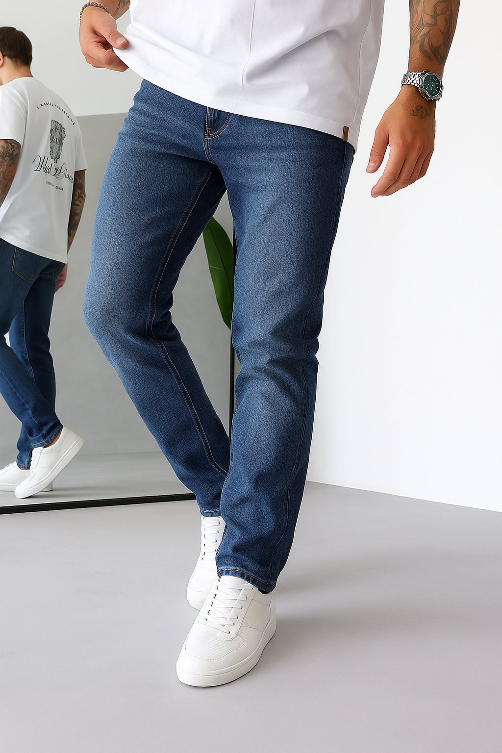 Slim Fit Jeans - Dark Blue
