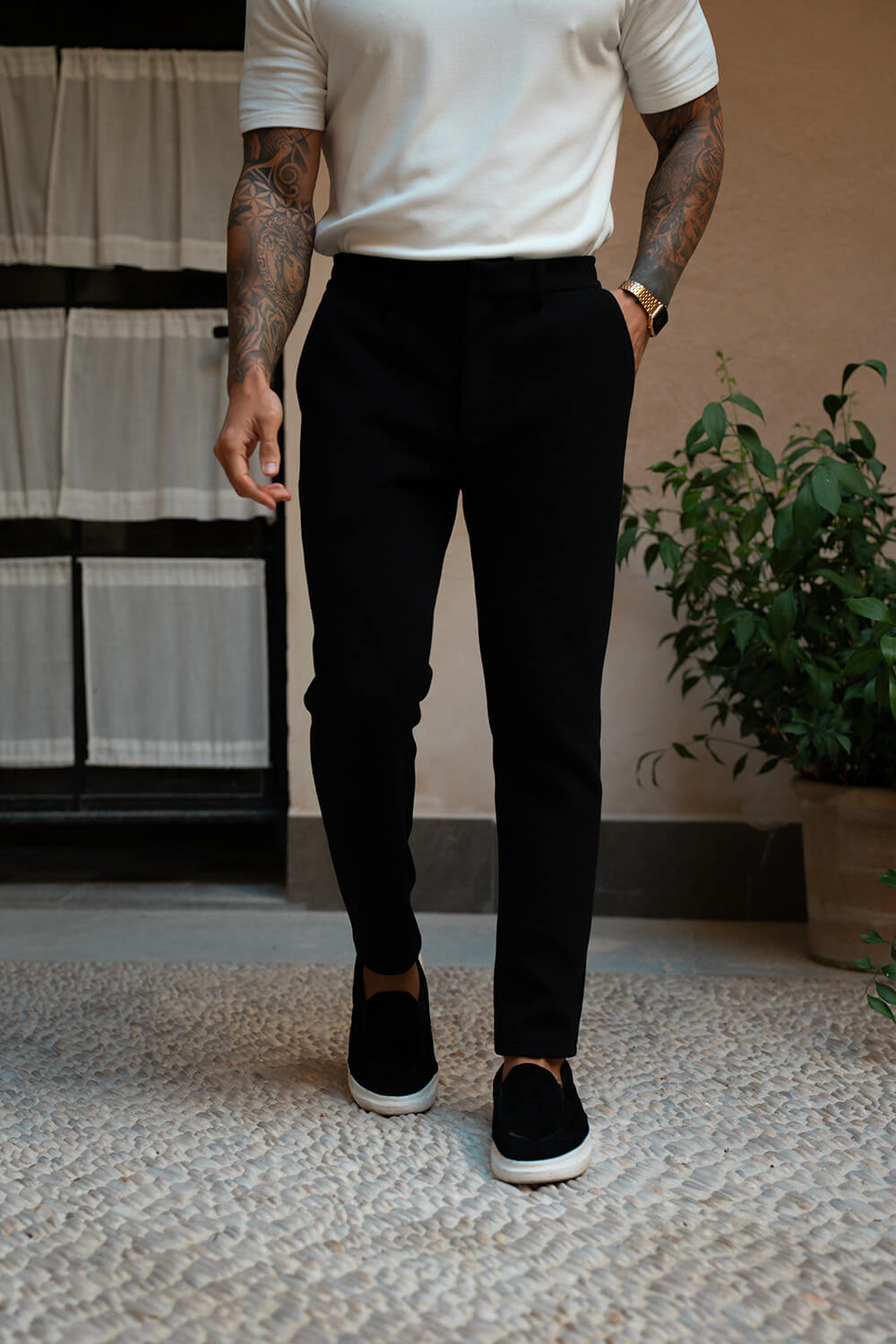 Milano Knit Trousers - Black