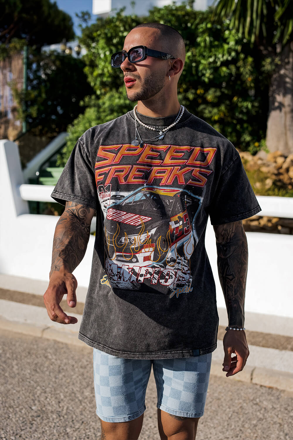 Sinners Attire SAKKA Football Tee - Orange / 2XL