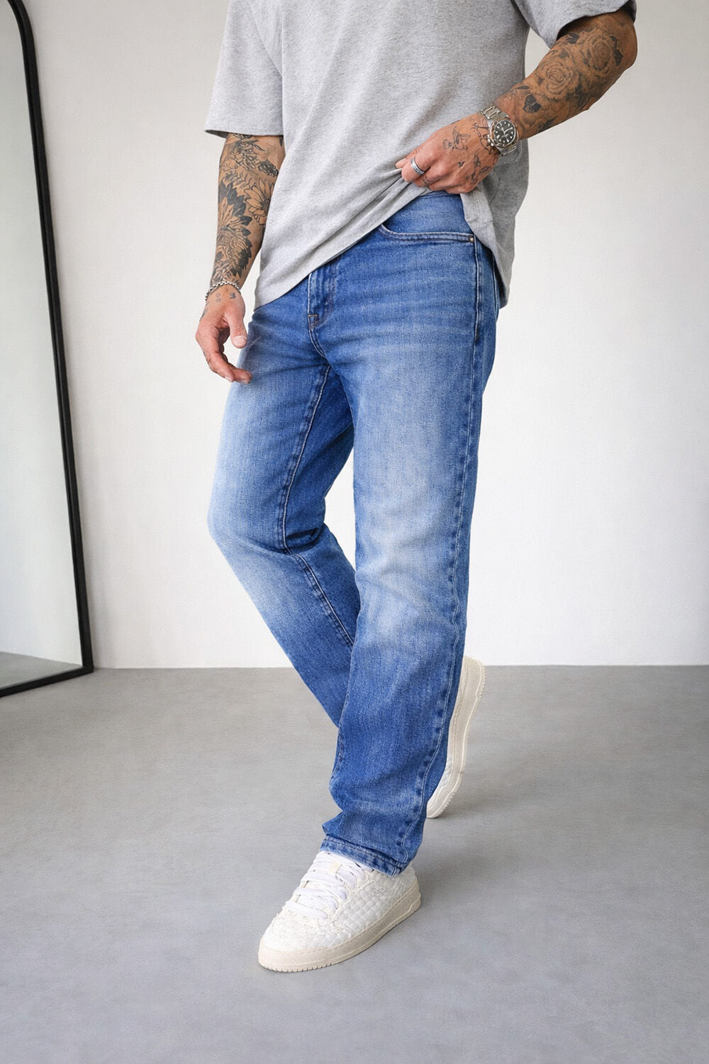 Regular Fit Jeans - Acid Blue