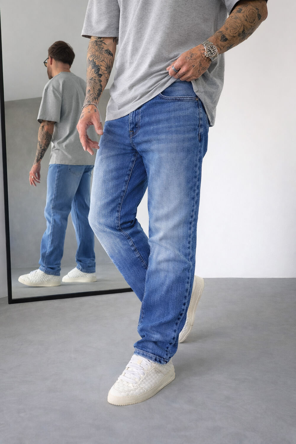 Regular Fit Jeans - Acid Blue