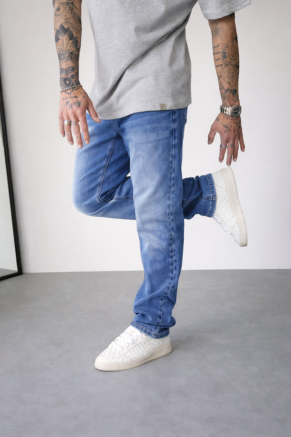 Regular Fit Jeans - Acid Blue
