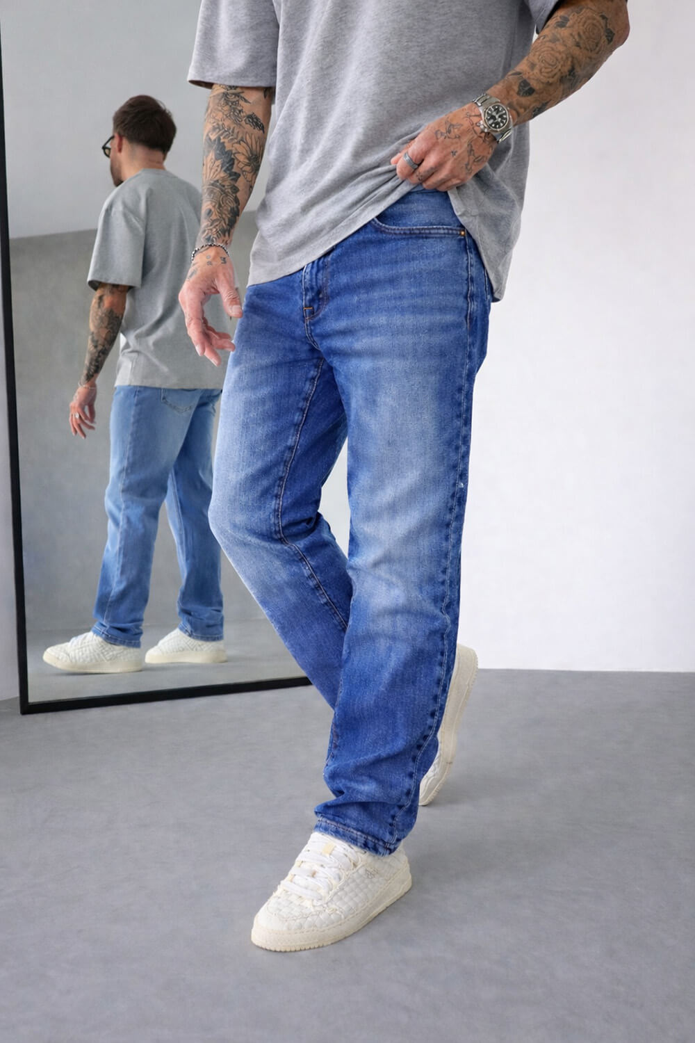 Regular Fit Jeans - Acid Blue
