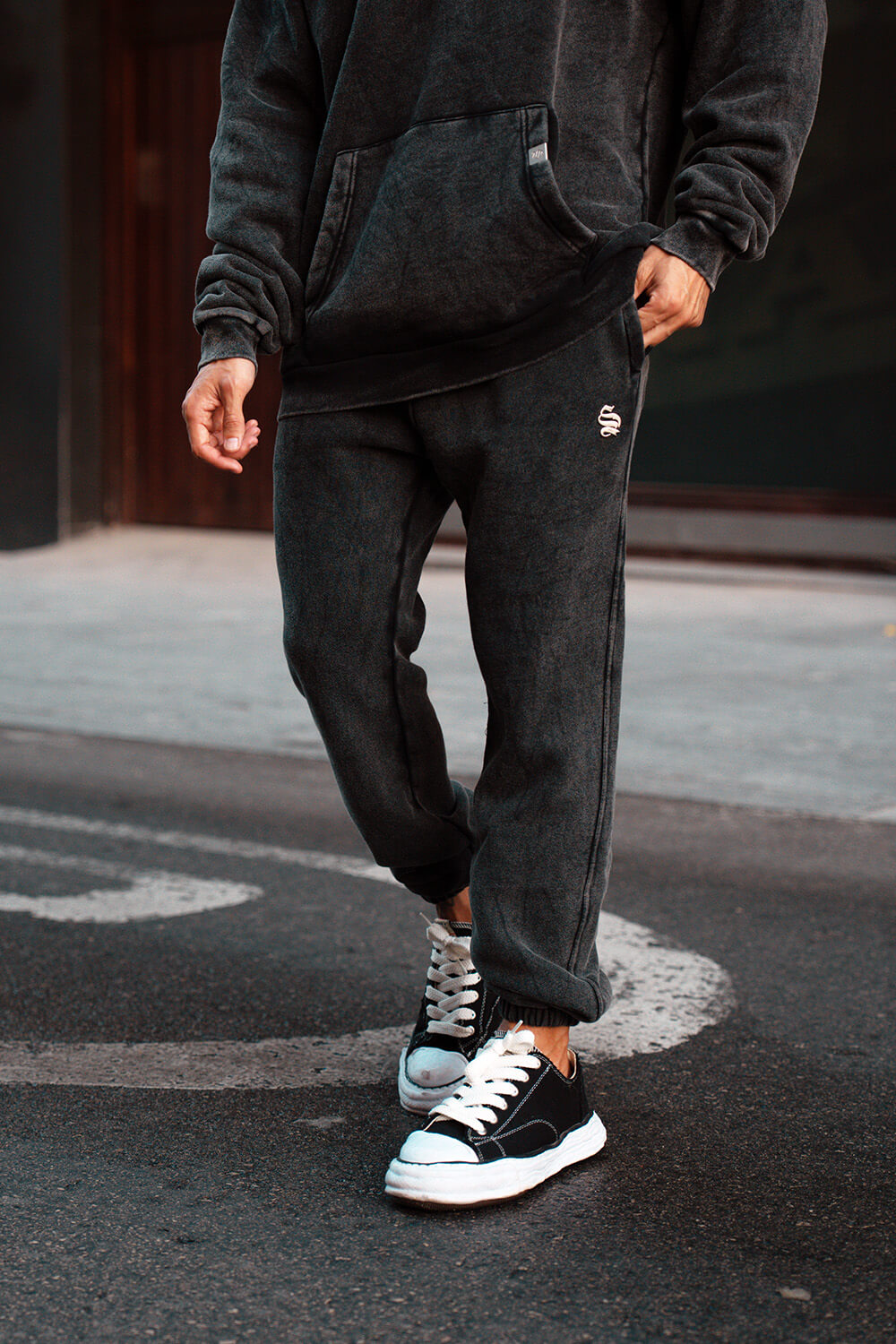 Core Luxe Joggers - Acid Grey