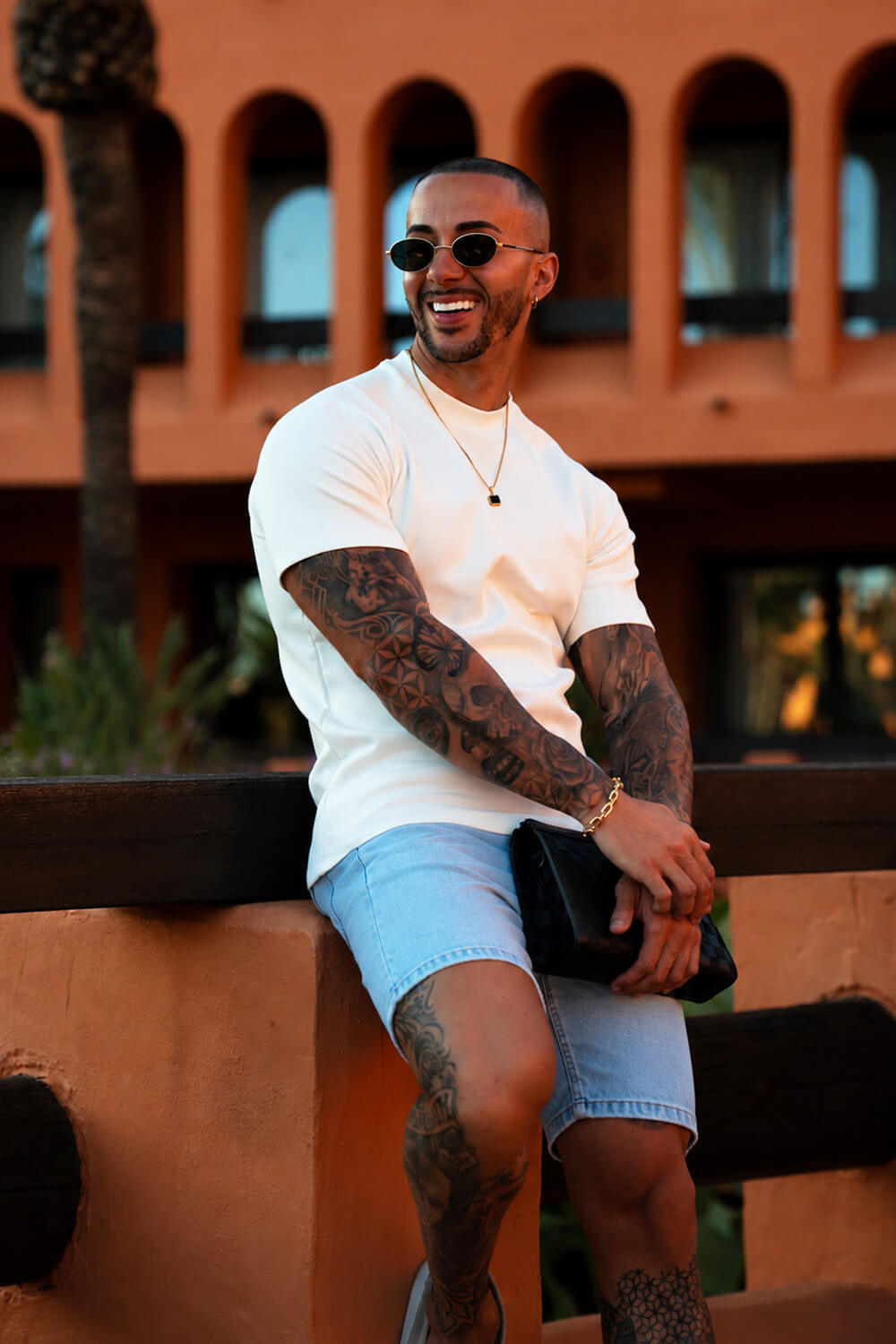 Azure Denim Shorts - Light Blue