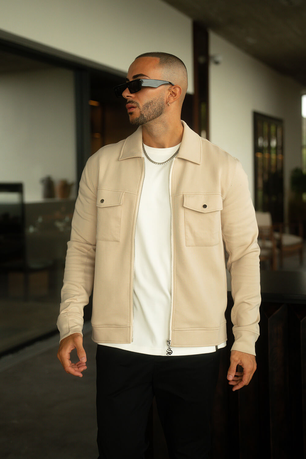 Mercer Overshirt - Beige