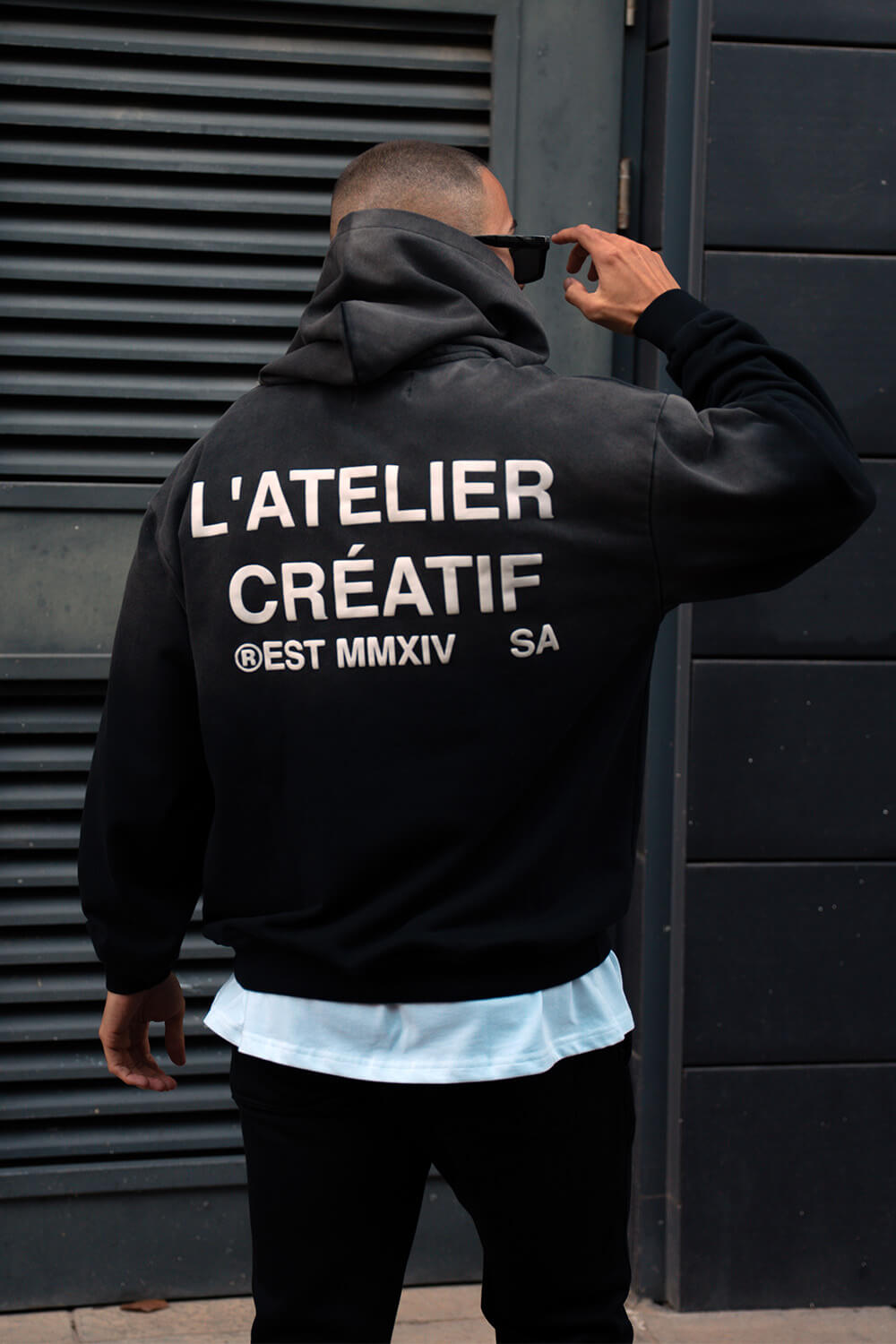 Atelier Acid Fade Hoodie - Black