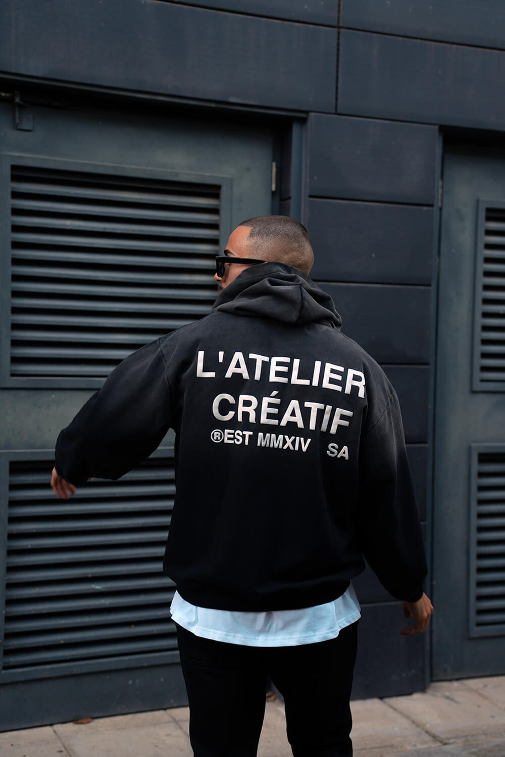 Atelier Acid Fade Hoodie - Black