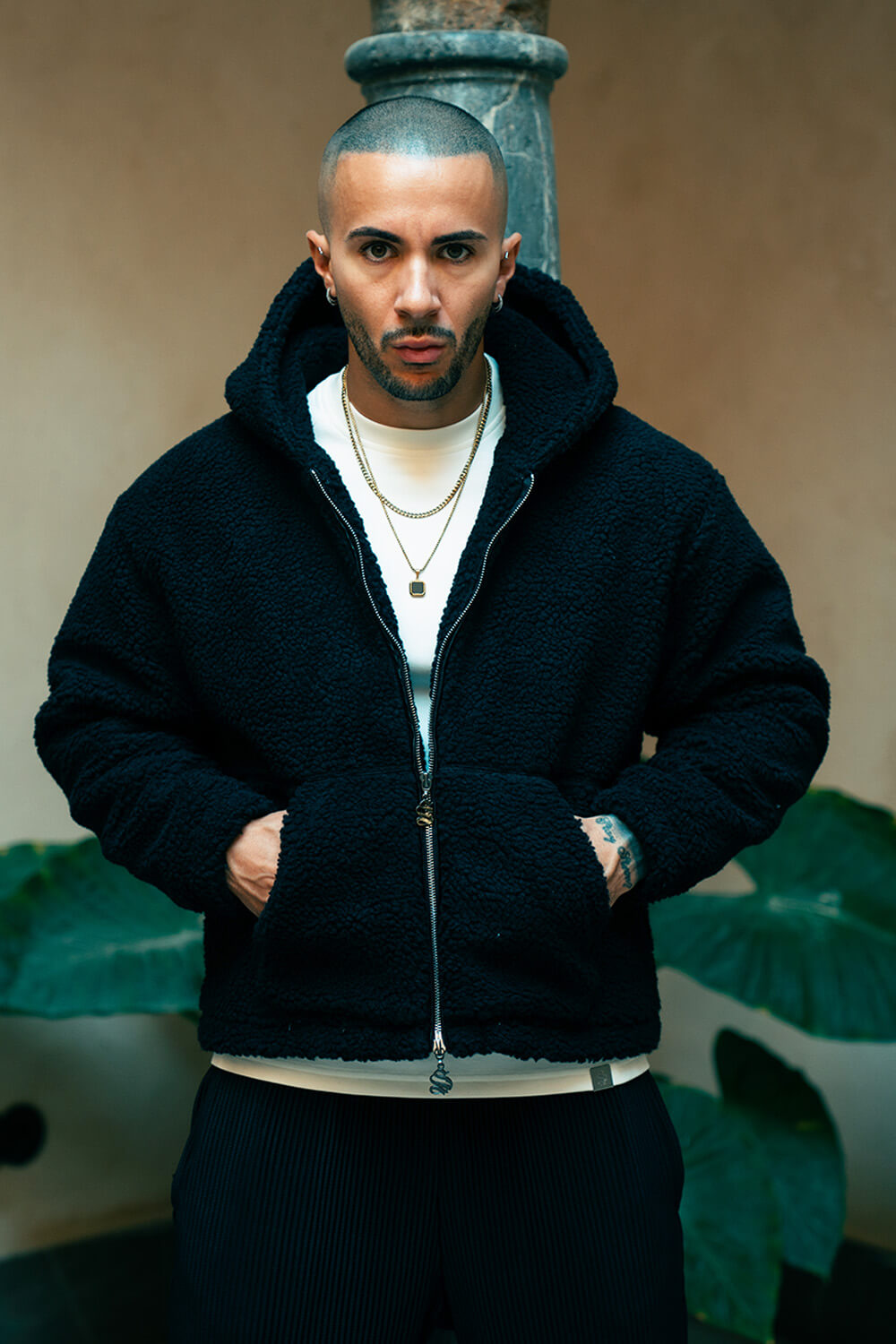 Aspen Borg Jacket - Black