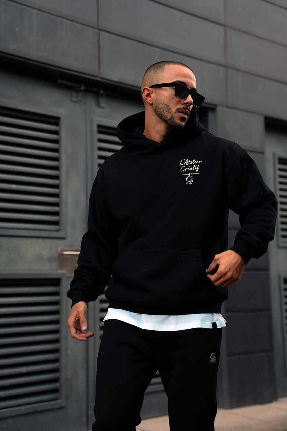 Atelier Script Hoodie - Black