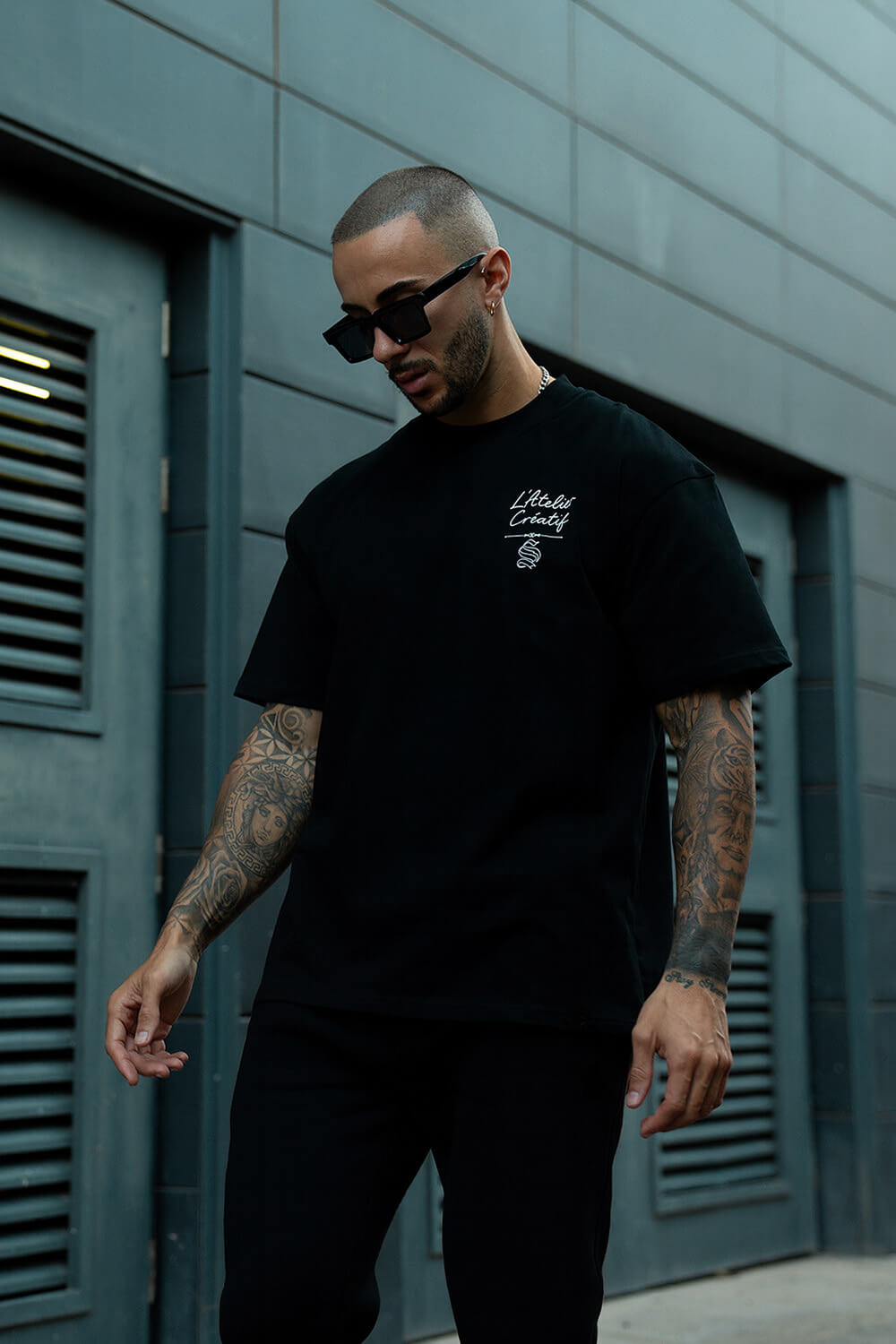 Atelier Script Tee - Black