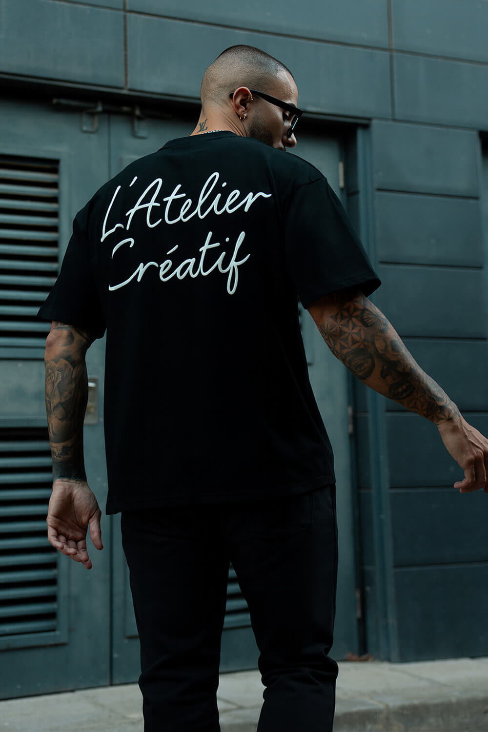 Atelier Script Tee - Black