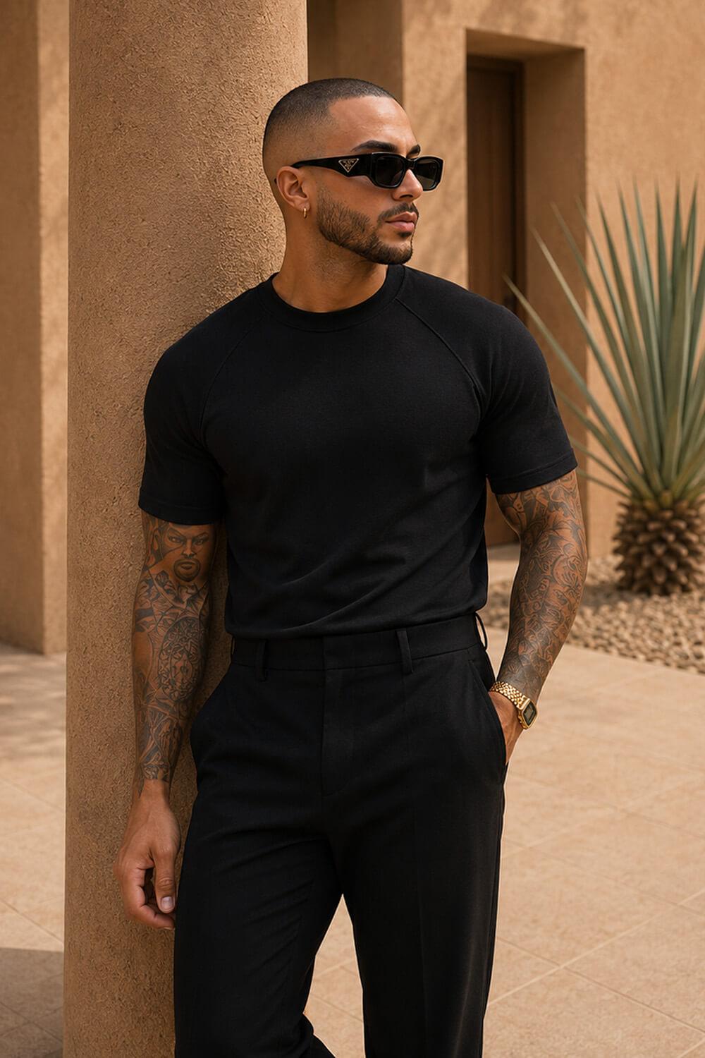 Como Luxe Tee - Black