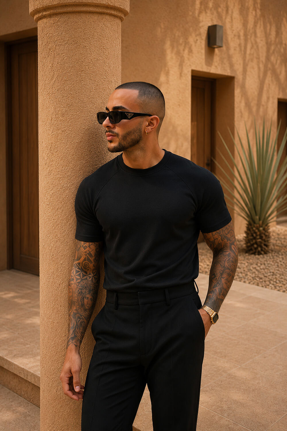 Como Luxe Tee - Black