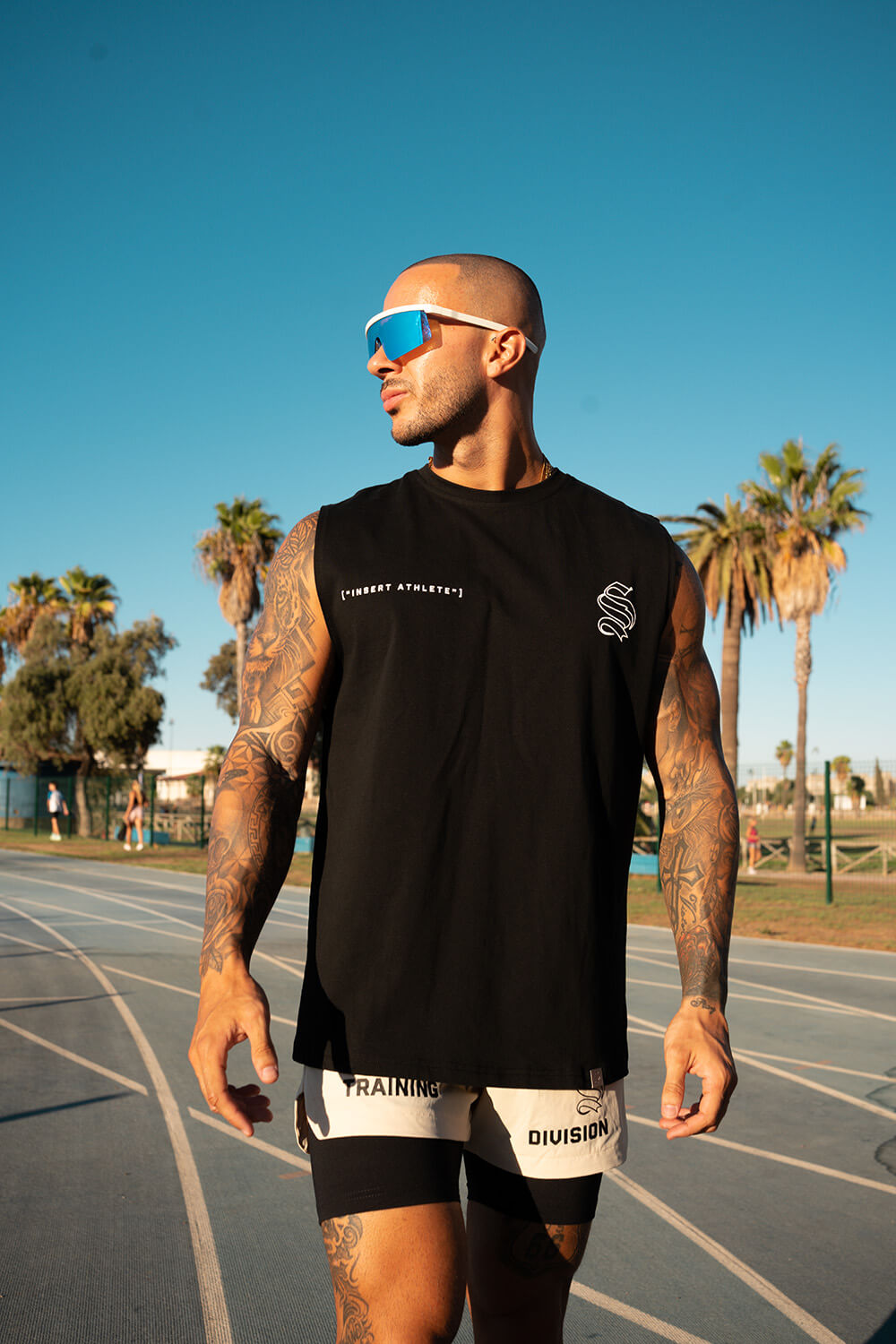 Insert Athlete Sleeveless Tee - Black