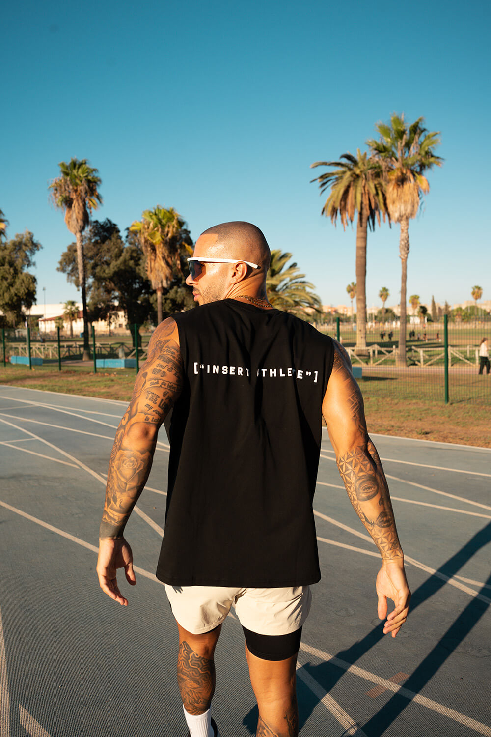 Insert Athlete Sleeveless Tee - Black