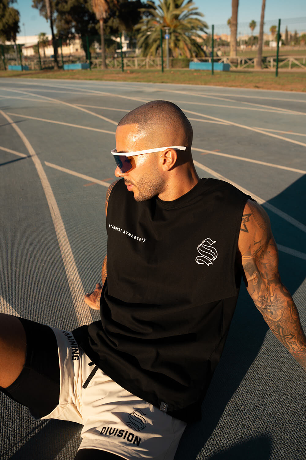 Insert Athlete Sleeveless Tee - Black