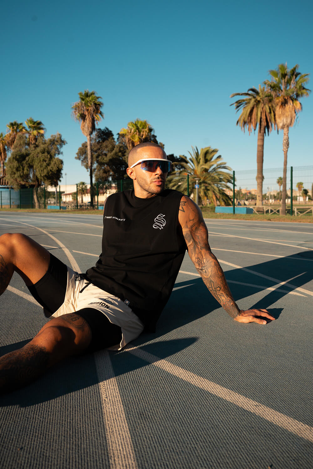 Insert Athlete Sleeveless Tee - Black