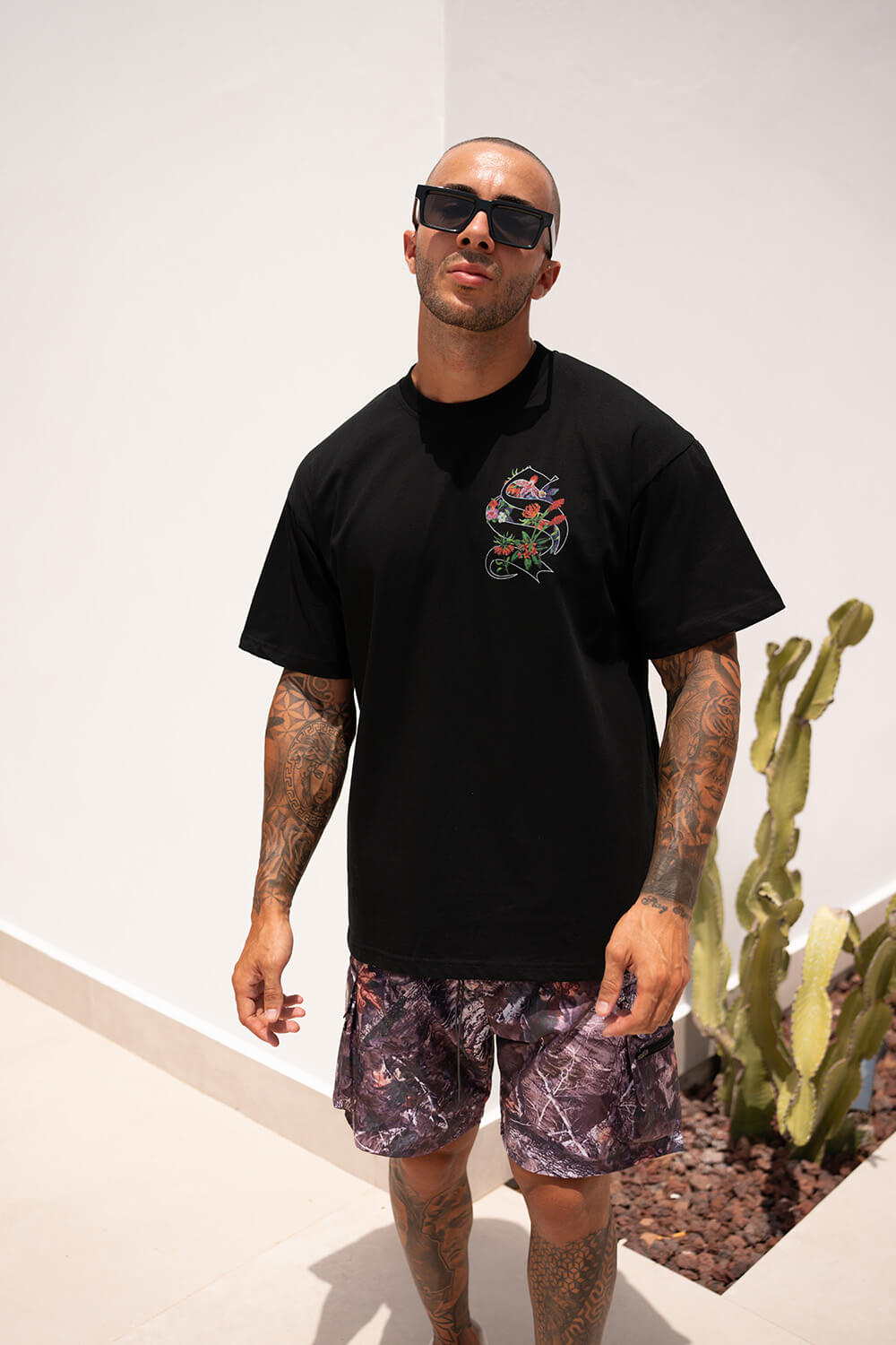 Tropical Logo Tee - Black