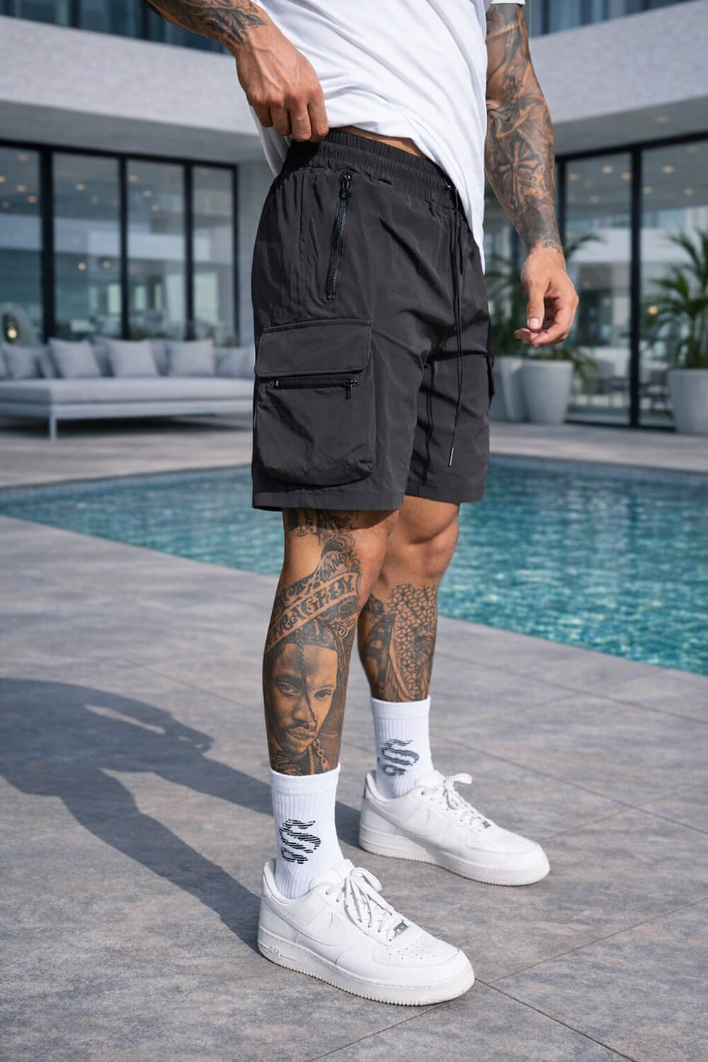 Raptor Cargo Shorts - Charcoal