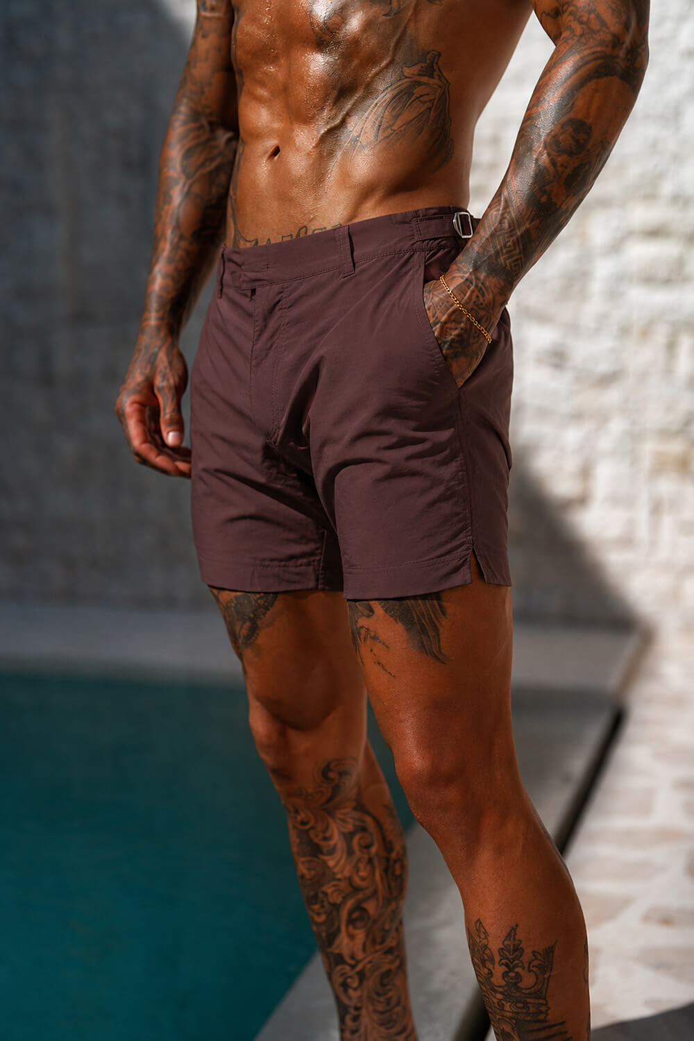 Amalfi Swim Shorts - Chocolate