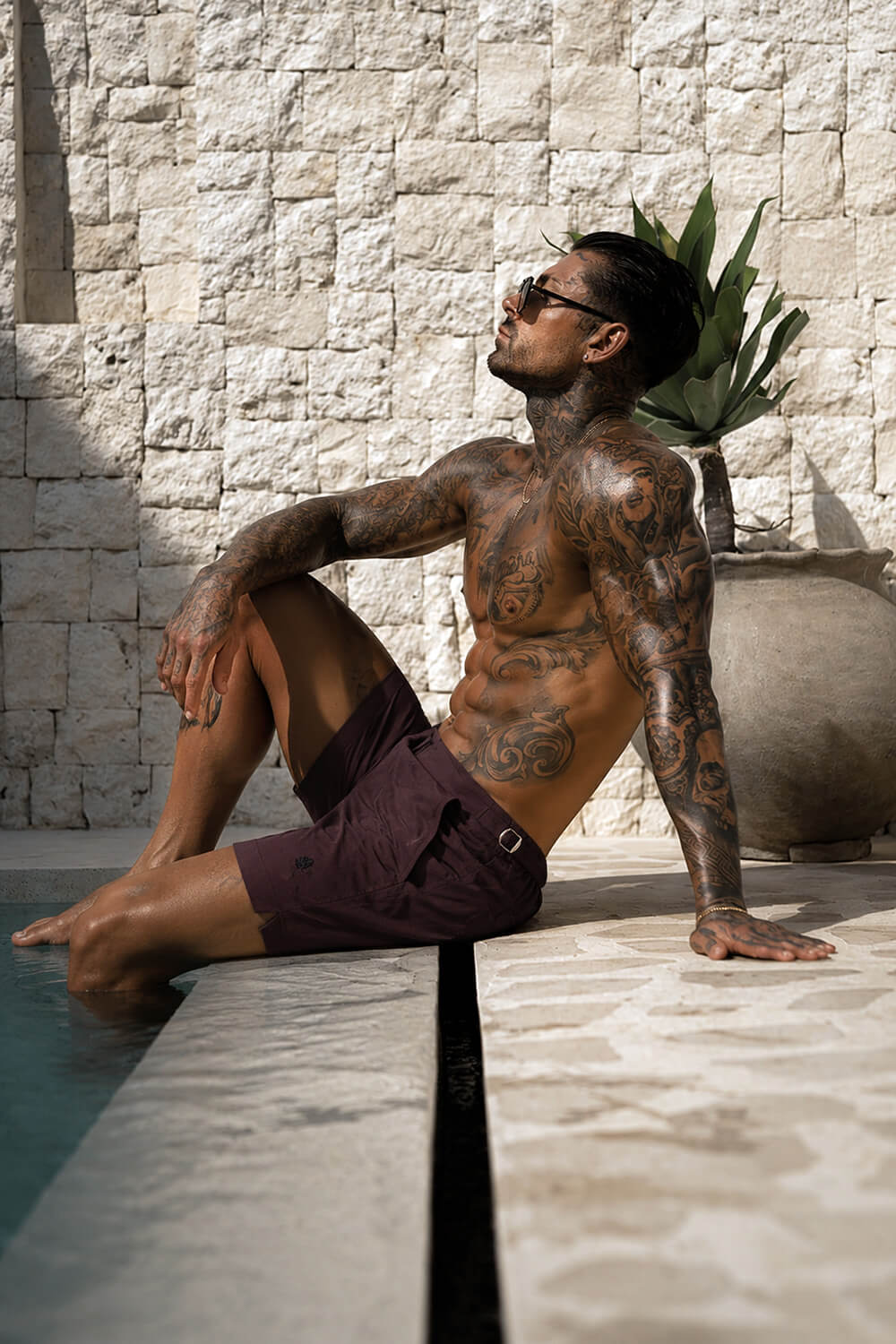 Amalfi Swim Shorts - Chocolate